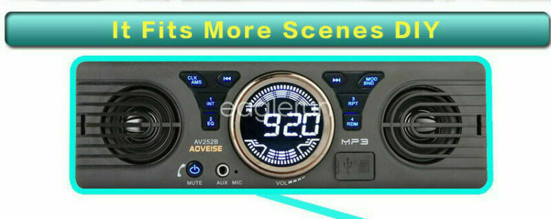 SD Car Radio Stereo MP3 Player Speaker In-Dash 12V 1 Din Bluetooth FM AUX USB TF