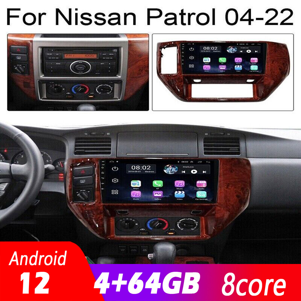 10.4″ Touchscreen Radio Android Gps Navigation Carplay For Nissan Patrol 04~22