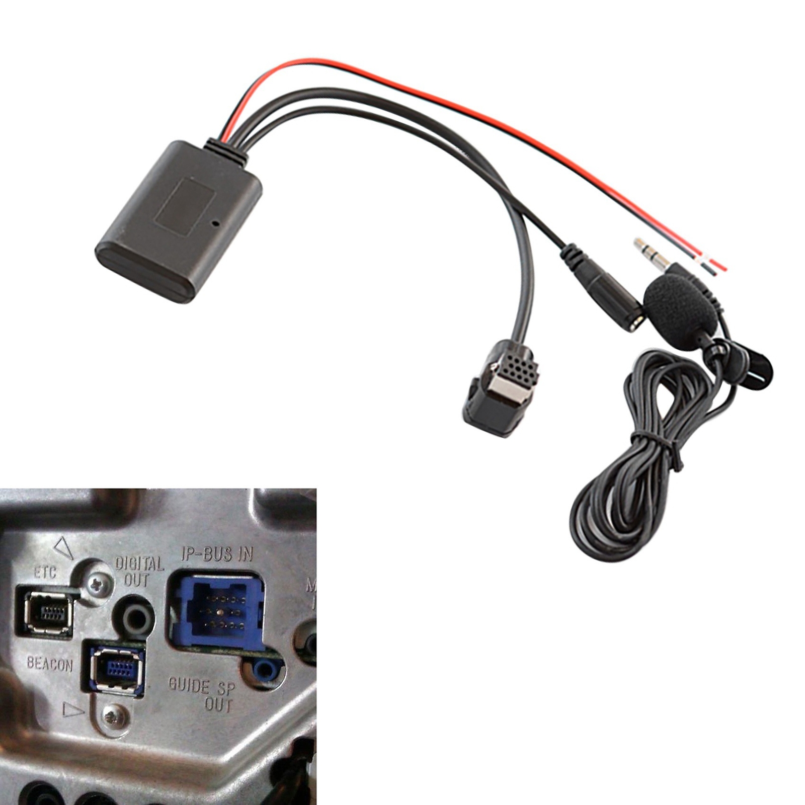 Car Bluetooth 5.0 Aux Cable Mobile Phone Free Calling Adapter for Pioneer IP-BUS