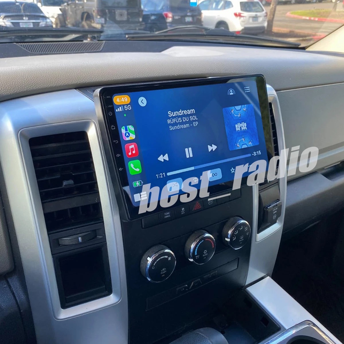 For 2009-2012 RAM Trucks 10.1″ QLED Android 13 Carplay Car Stereo Radio GPS Navi