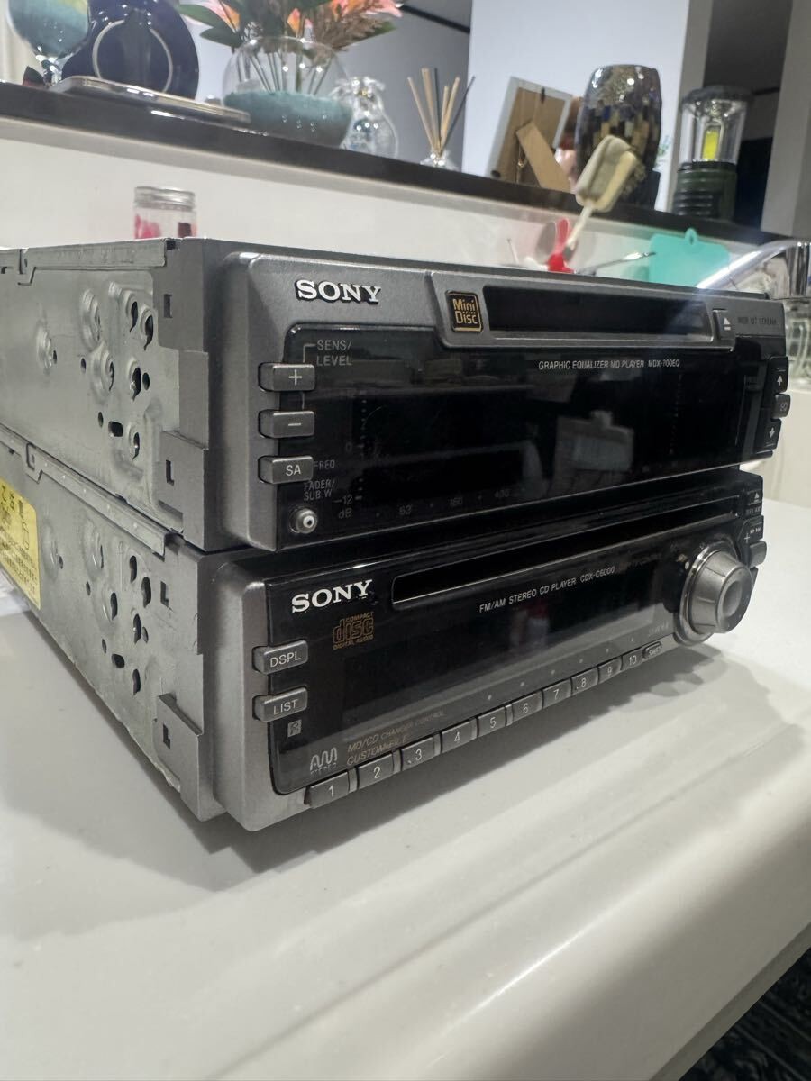 Sony CDX-C6000 MDX-700EQ Car Audio CD MD Player Equalizer Set Vintage JDM