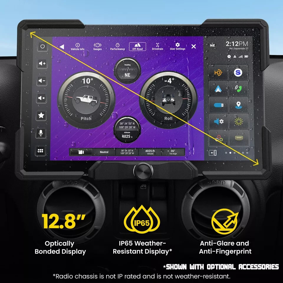 Stinger IX212 12.8″ Floating Multimedia Display System Car Wireless Carplay BT