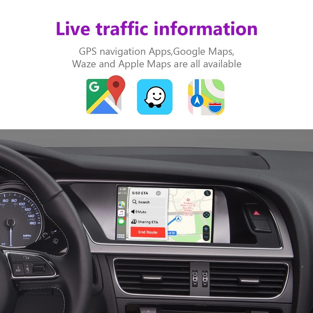 Wireless Apple CarPlay Android Auto for Audi A4 A5 2GMMI 2009-2015
