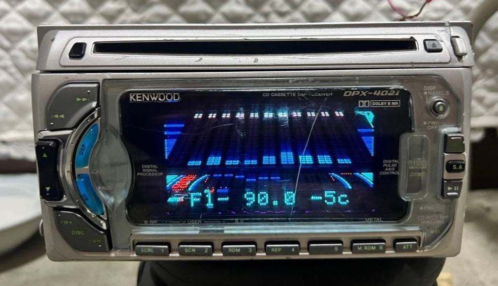 Kenwood DPX-4021 2DIN Car Audio CD CD-R/RW Cassette Player EASY DSP Bluetooth