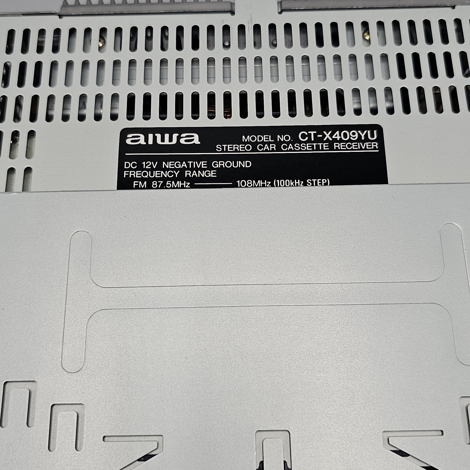 Aiwa CT-X409 Stereo Car Cassette Receiver No Face Untested