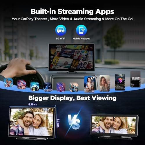 9” Carplay Screen with Net-Flix YouTube and AHD Backup Camera Upgraded