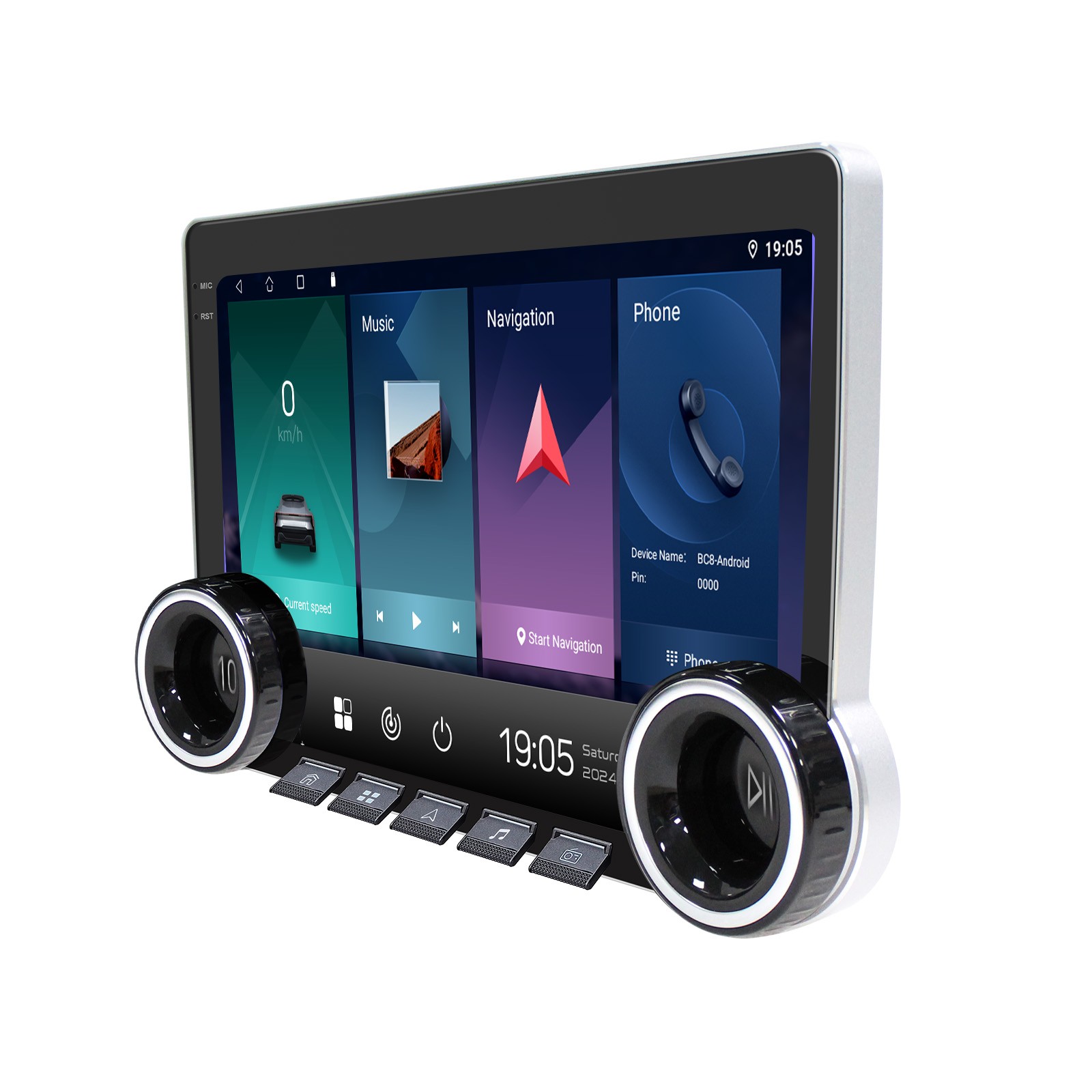 Double Din 10.1″ 4G+64G Car Stereo Wireless CarPlay Android Auto Radio 5G GPS BT