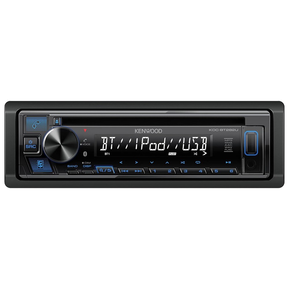 Kenwood KDC-BT282U Single DIN CD Receiver with Bluetooth