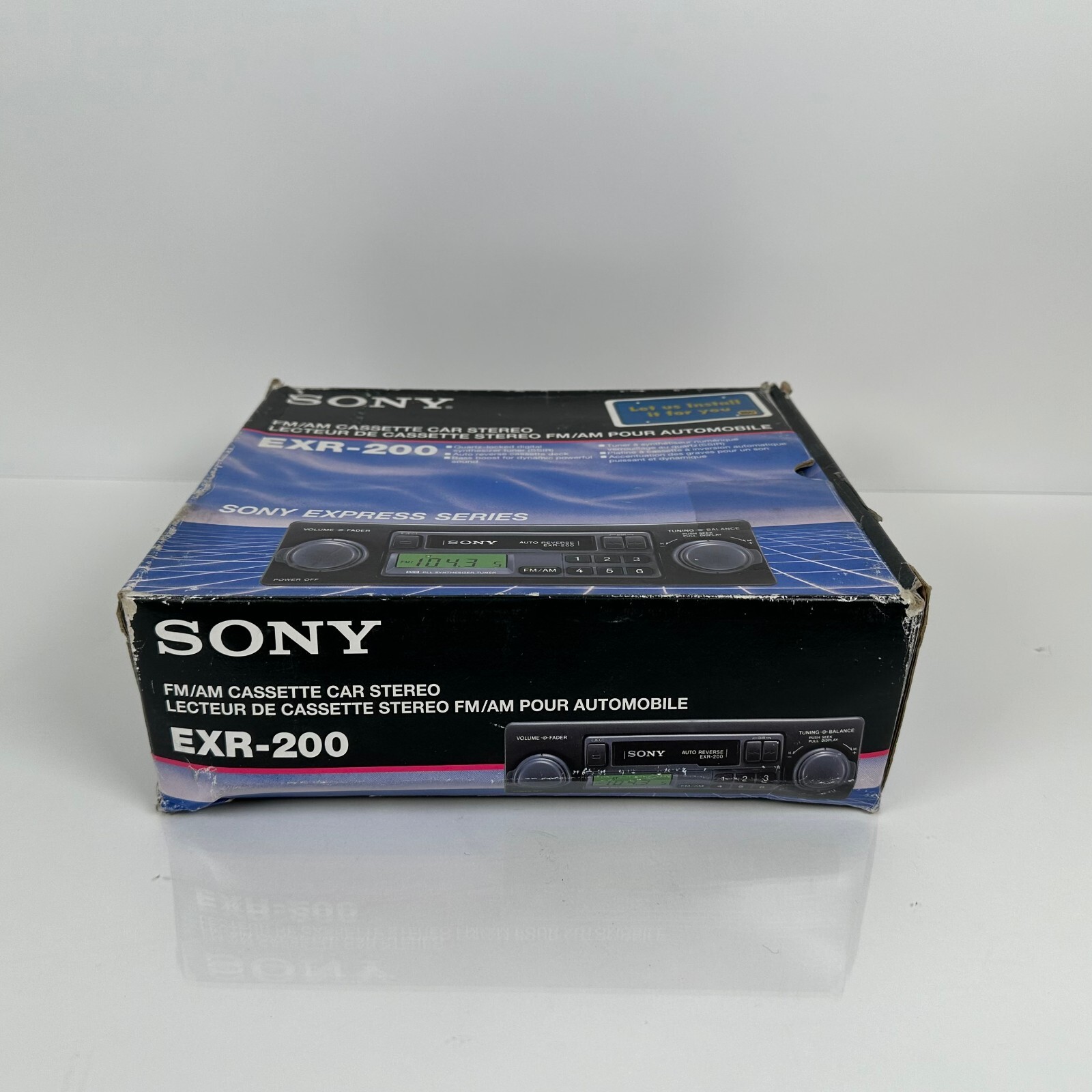 (NEW) SONY EXR-200 FM/AM cassette Car Radio Stereo Express Series