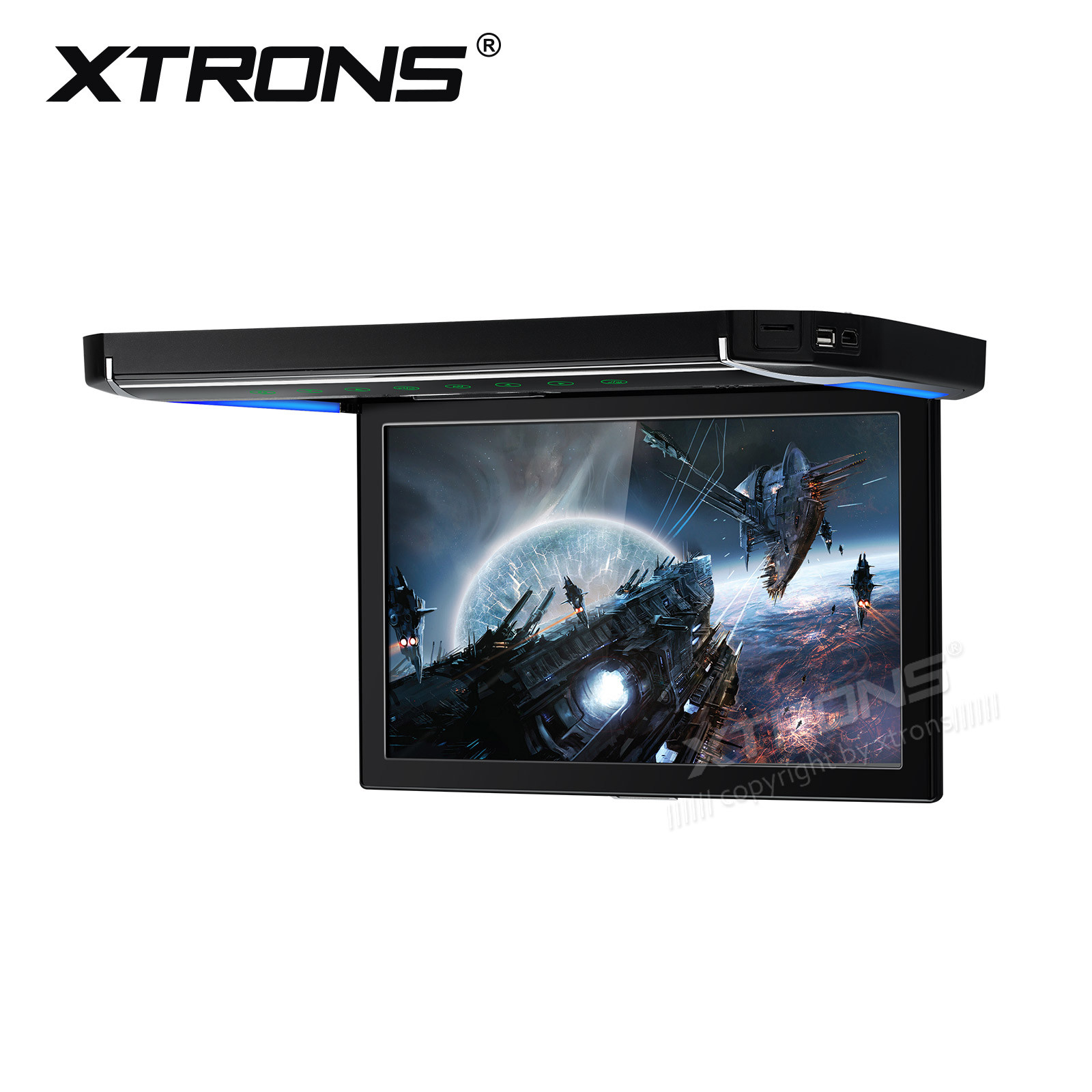 XTRONS 12.1″ Car Overhead Player Wide Screen 1080P Flip Down Roof Mount Monitor