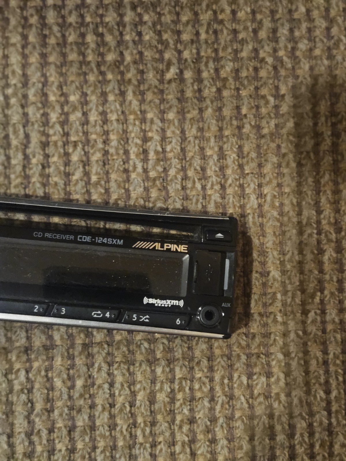 Alpine CDE 124SXM CD Player Radio FACEPLATE ONLY Tested Working Original