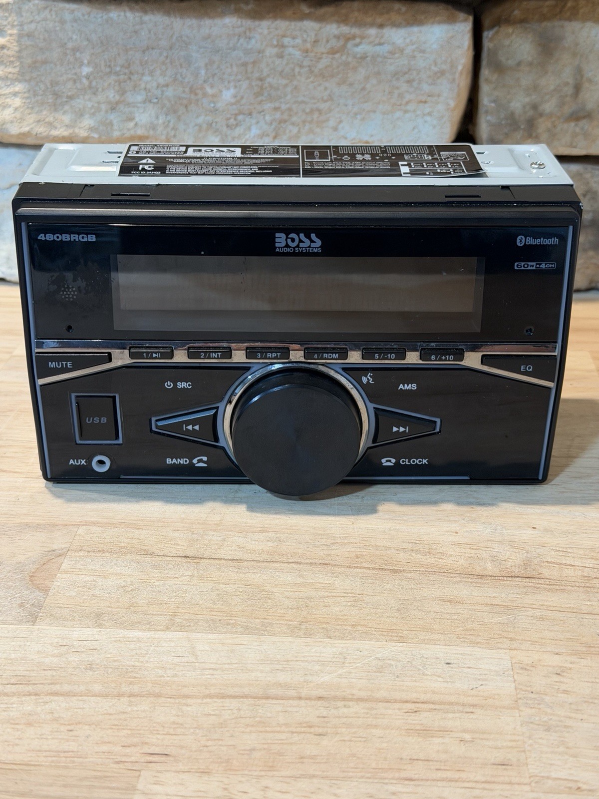 Boss 480BRGB Bluetooth MP3 USB Am/Fm Car Stereo Receiver USED