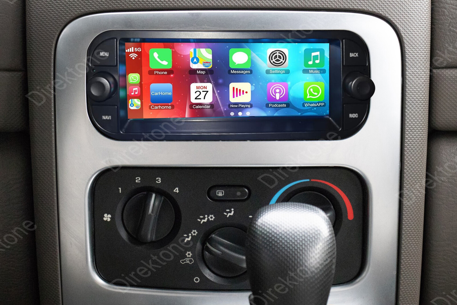 64G For 2002-2007 Jeep Liberty KJ Android 14 Car Radio Carplay GPS SWC Head Unit