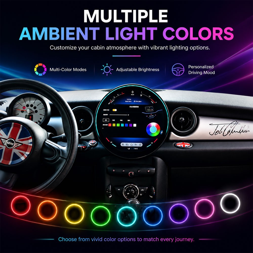 Android For BMW Mini Cooper R56 R60 2007-2014 Car Multimedia Video Player 11.8″