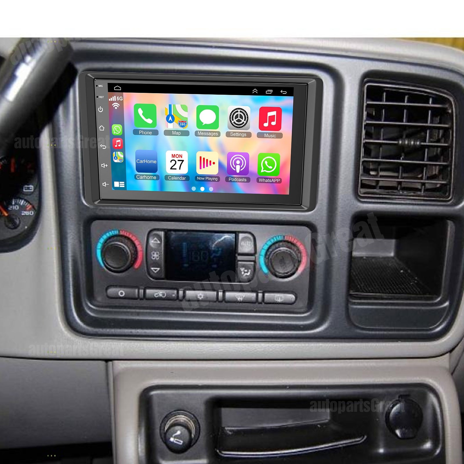 Android For 2003-2006 GMC Sierra 1500 2500 3500 CarPlay Car Radio GPS Navigation