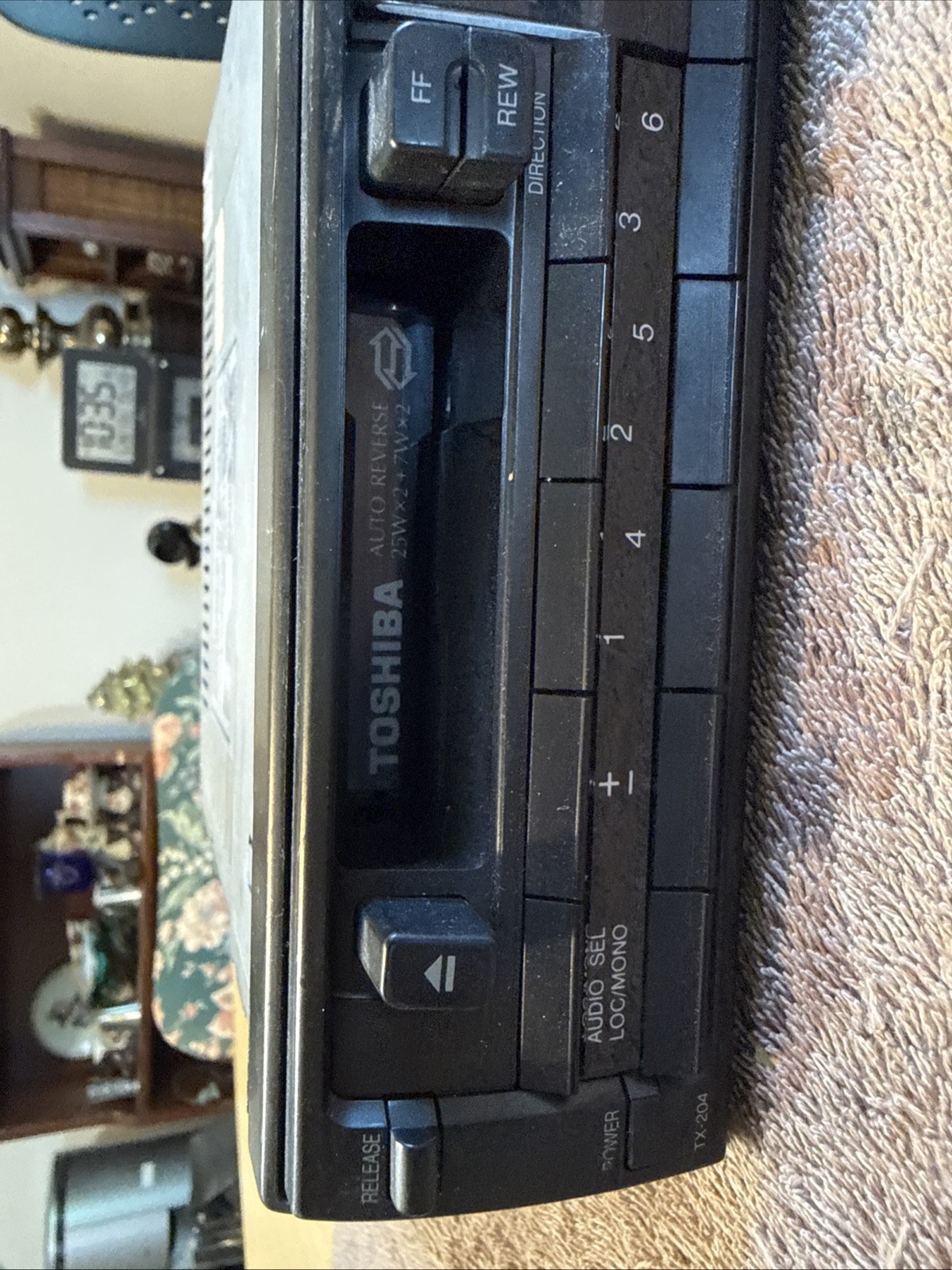 Vintage Toshiba TX-204 Car Audio System Stereo Cassette Player