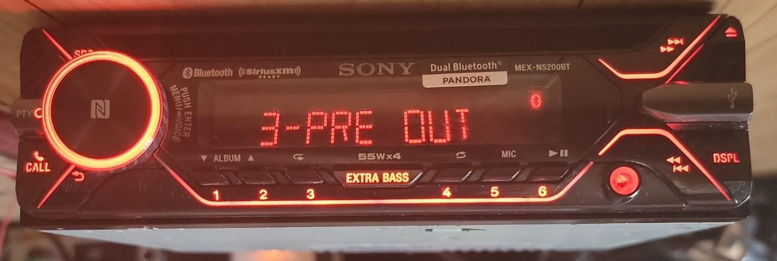 Sony MEX-N5200BT Built-in Dual Bluetooth Voice Command CD/MP3 AM/FM Radio READ