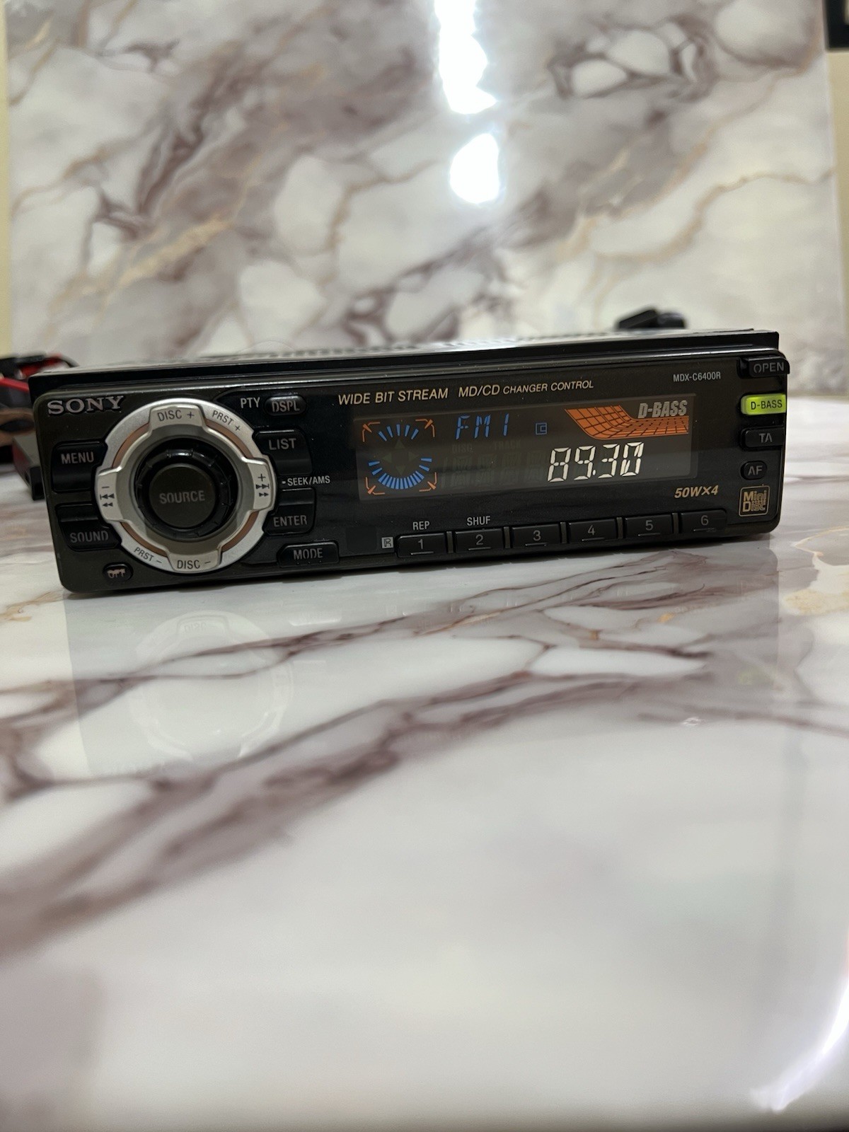 Vintage Sony MDX-C6400R MD Mini Disc Player Car stereo Radio ** READ PLEASE **