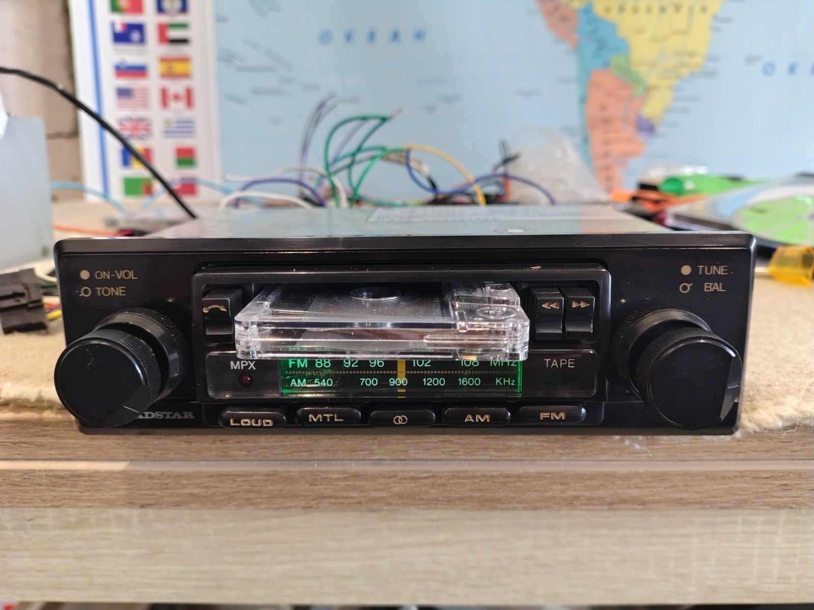 Roadstar RS440MX Car Stereo Cassette In Dash Receiver Fully Working Never Used