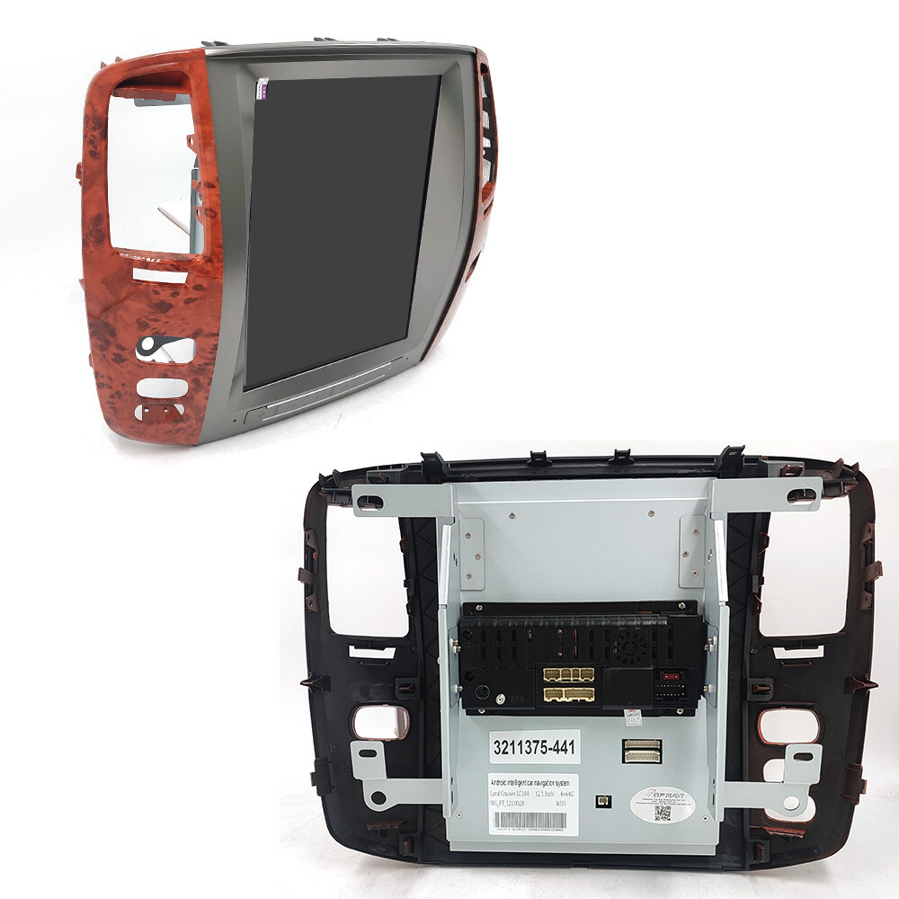 Multimedia Video Player Android 14 For Lexus LX470 2002-2007 Tesla Screen GPS BT