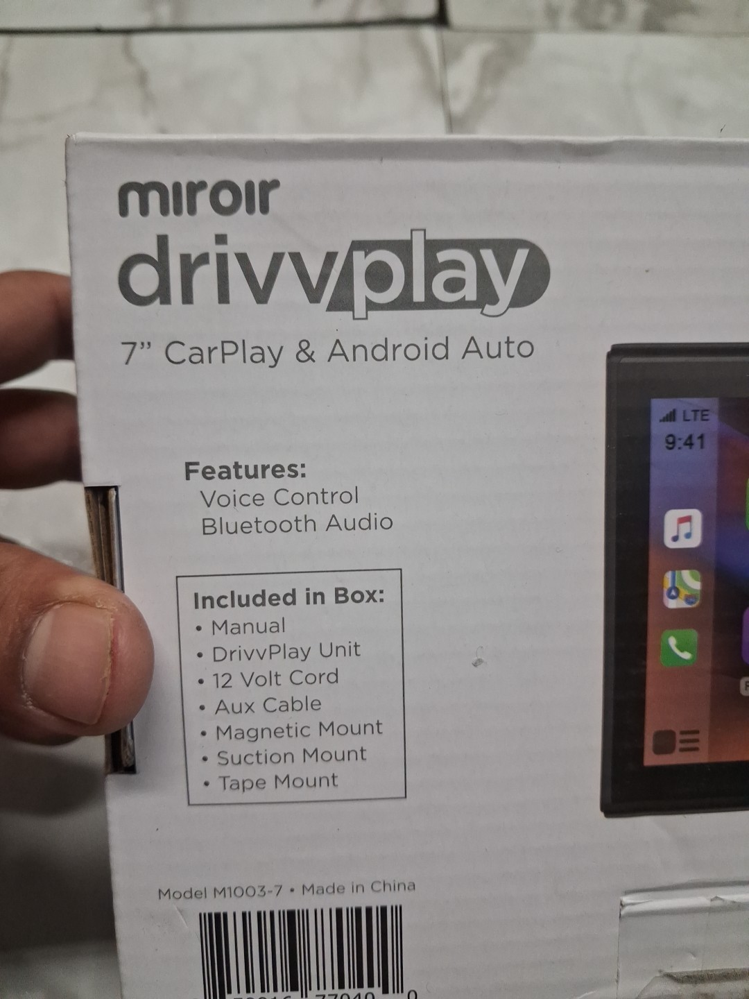Miroir Drivvplay Wireless Car Play & Android Auto Display 7″ Touch Screen M1003™