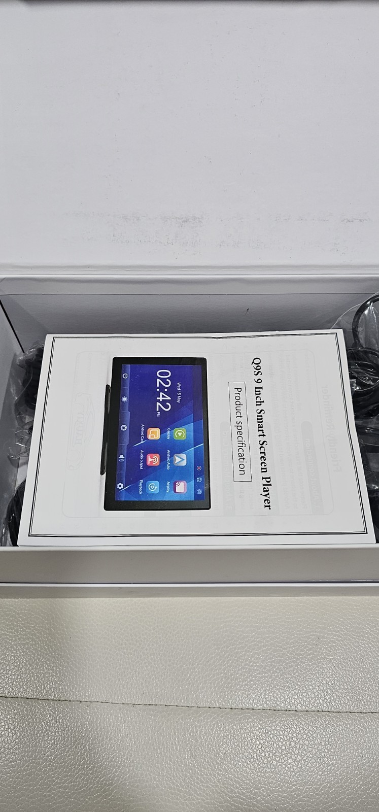 Q9S Wireless Smartscreen Stereo – CarPlay and Android Auto Open Box(New)