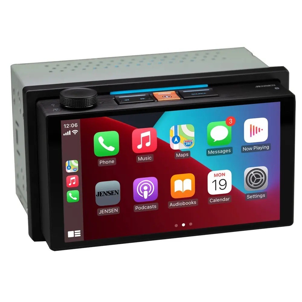 NEW Jensen CAR7TC 2-DIN Digital Media Car Stereo-7″ Screen-CarPlay-Android Auto