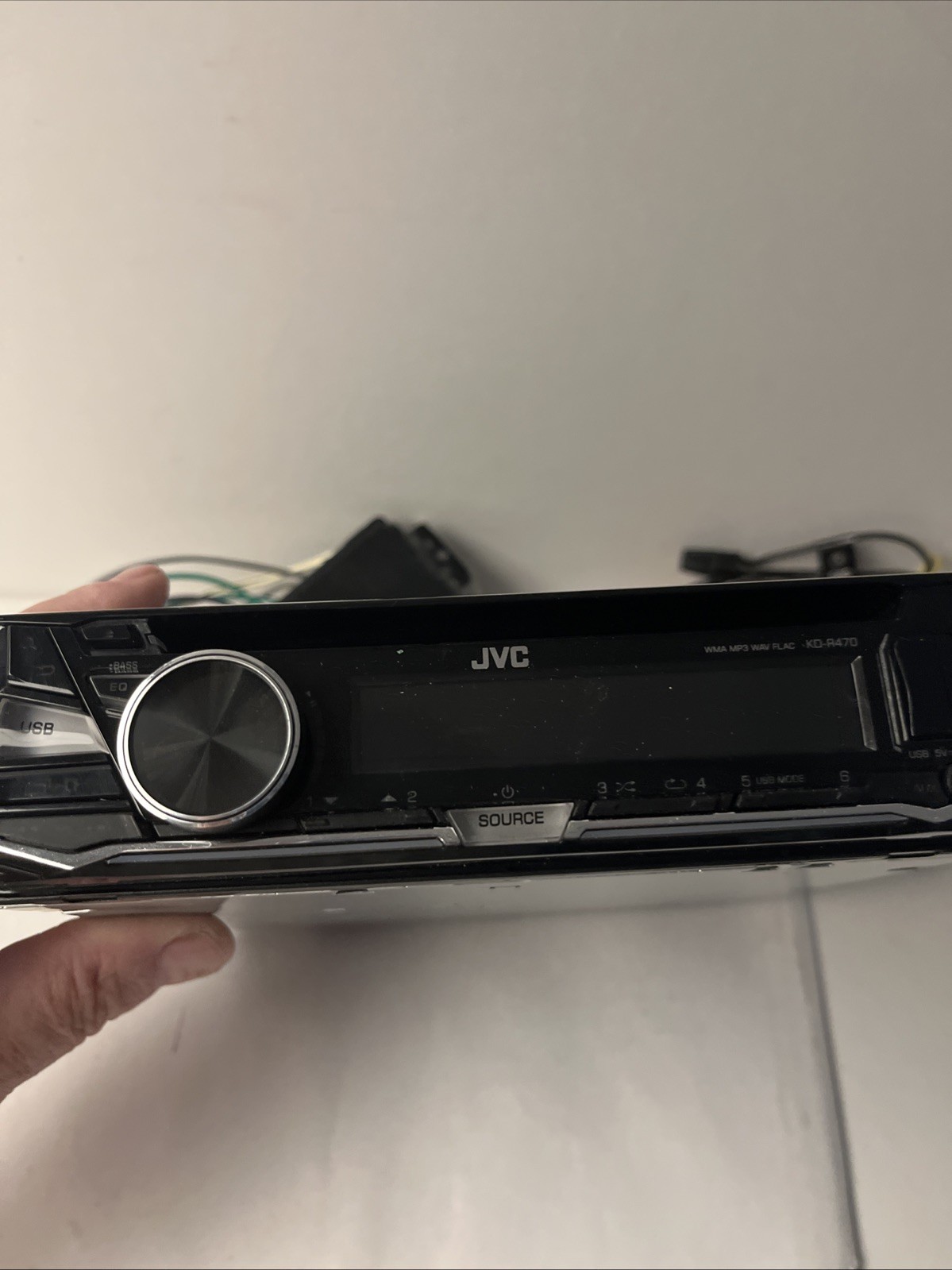 JVC KD-R470 CD Player USB WMA FLAC MP3 WAV AM FM Car Radio Aux