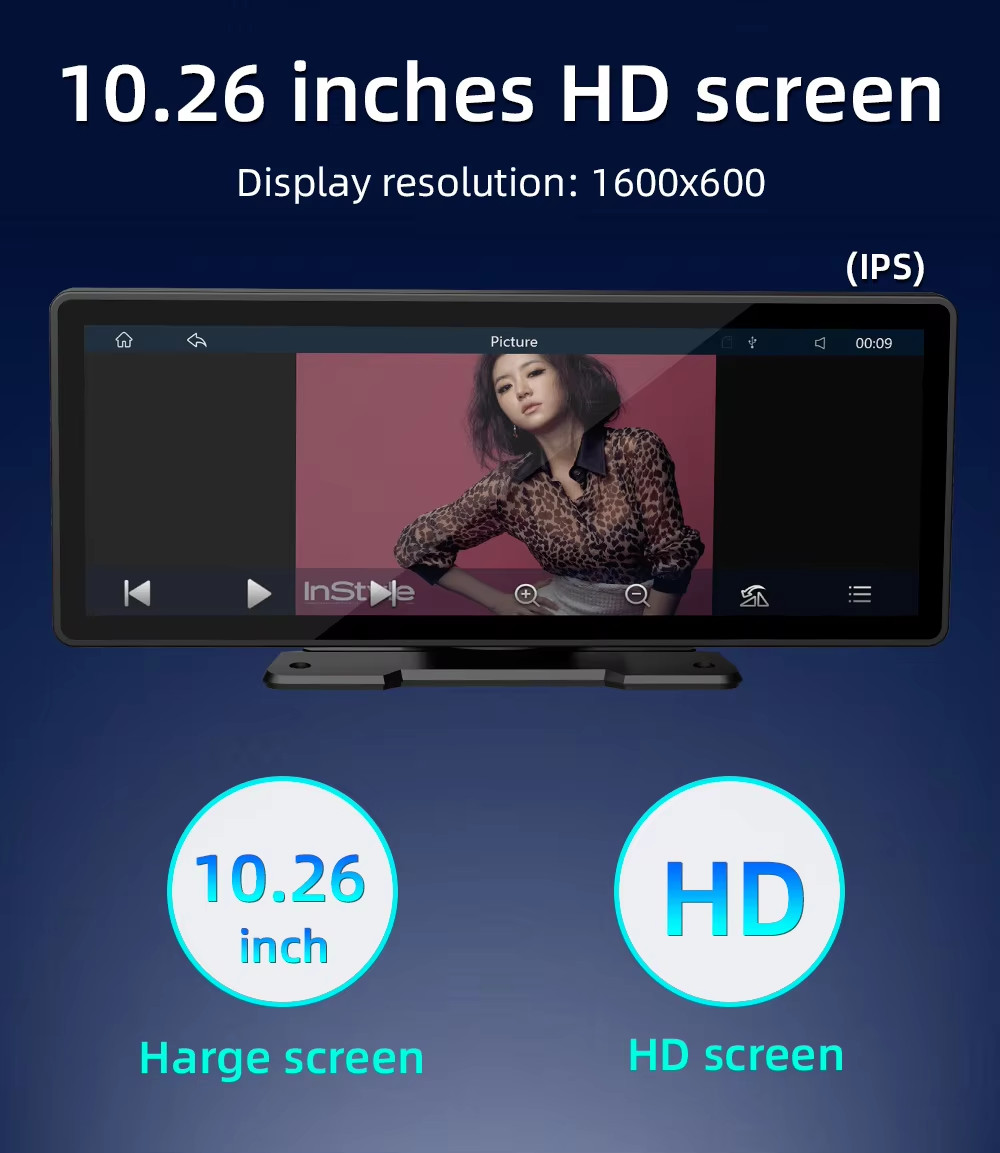 Universal 10.26” Screen Car Radio Multimedia WIFI Video Player Wireless Carplay