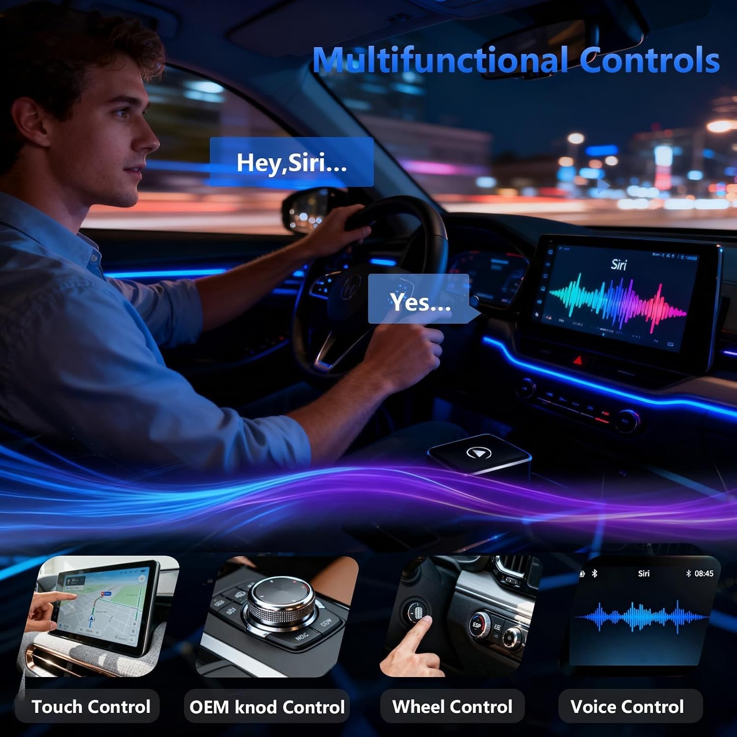 2026 Wireless CarPlay Adapter Upgrade Wired CarPlay to Wireless, Mini USB Design