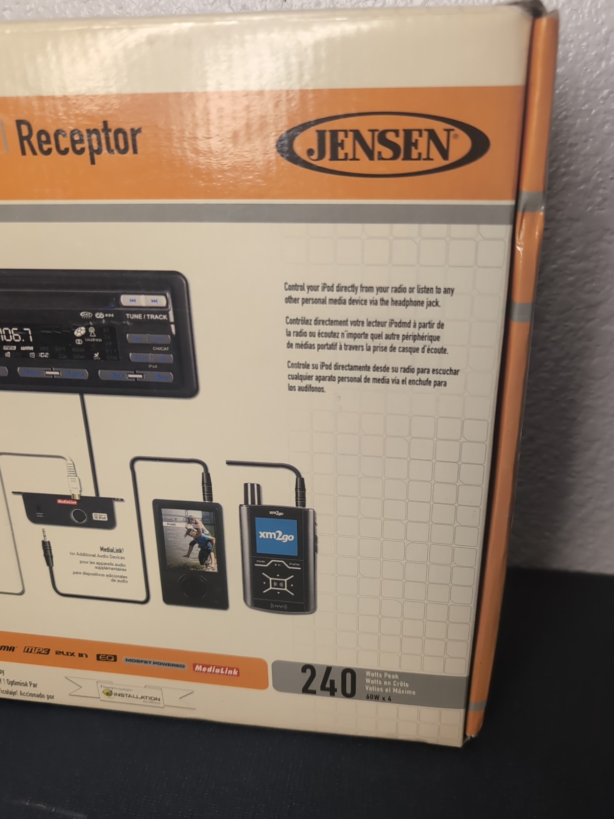 Jensen CD AM/FM Receiver ipod/MP3/WMA/ SAT Ready MP6312i