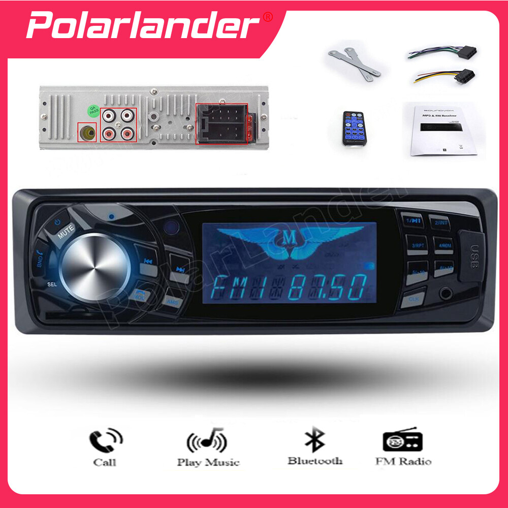 Single 1 Din 12V In-dash Car Radio Bluetooth FM Aux Input Car Stereo MP3 Player