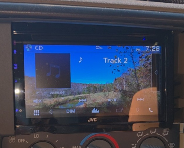 JVC KW-V660BT 6.8 CD/DVD/USB Double Din Apple CarPlay Android Auto Bluetooth mic