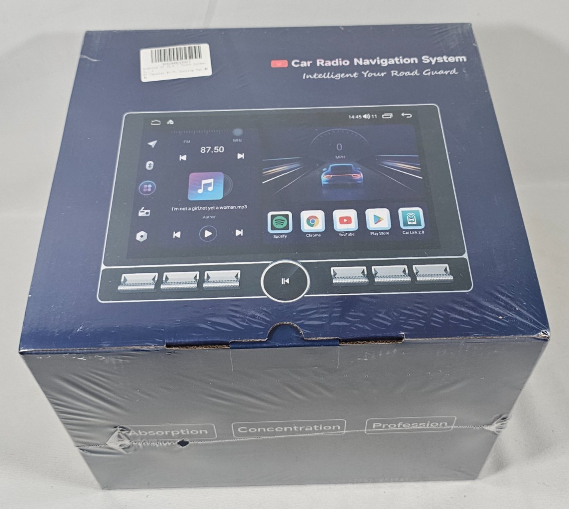 10.6″ Double DIN Car Stereo 4GB+64GB Bluetooth CarPlay Touchscreen Radio WiFi 4G