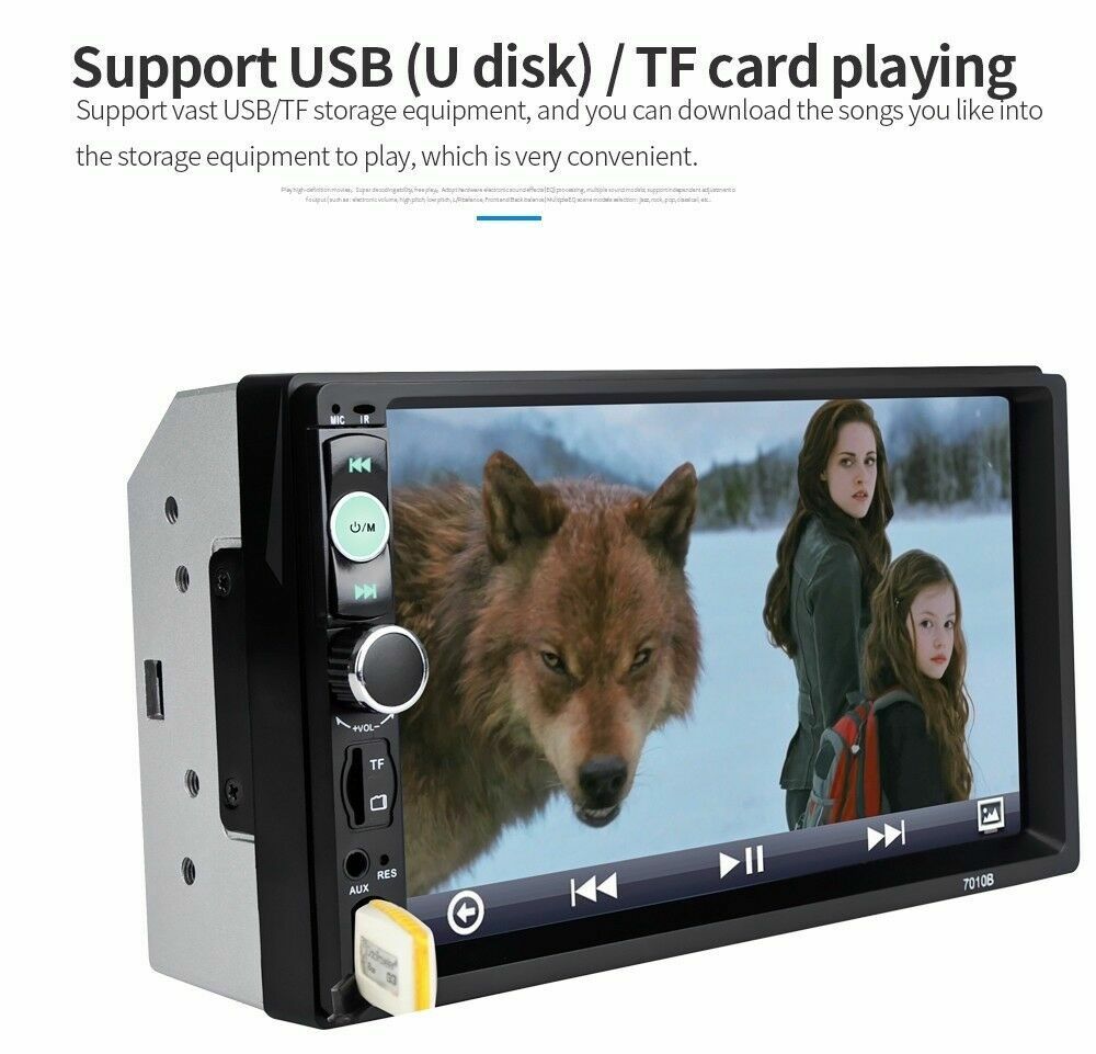 7″ Inch 2Din Car Stereo Radio HD Mp5 Player Touch Screen Bluetooth Radio &Camera