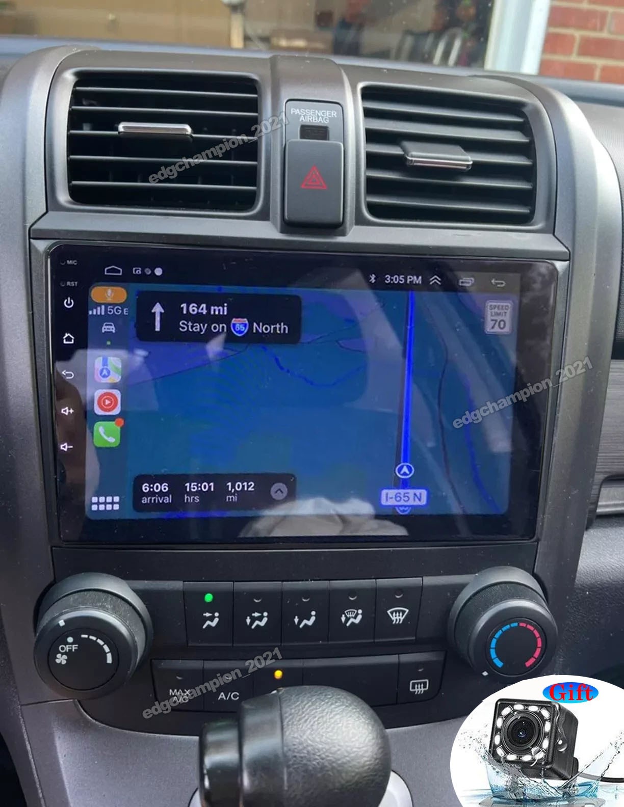 For 2007-2011 Honda CRV Android 15 WIFI Apple Carplay Car Stereo Radio GPS +Cam