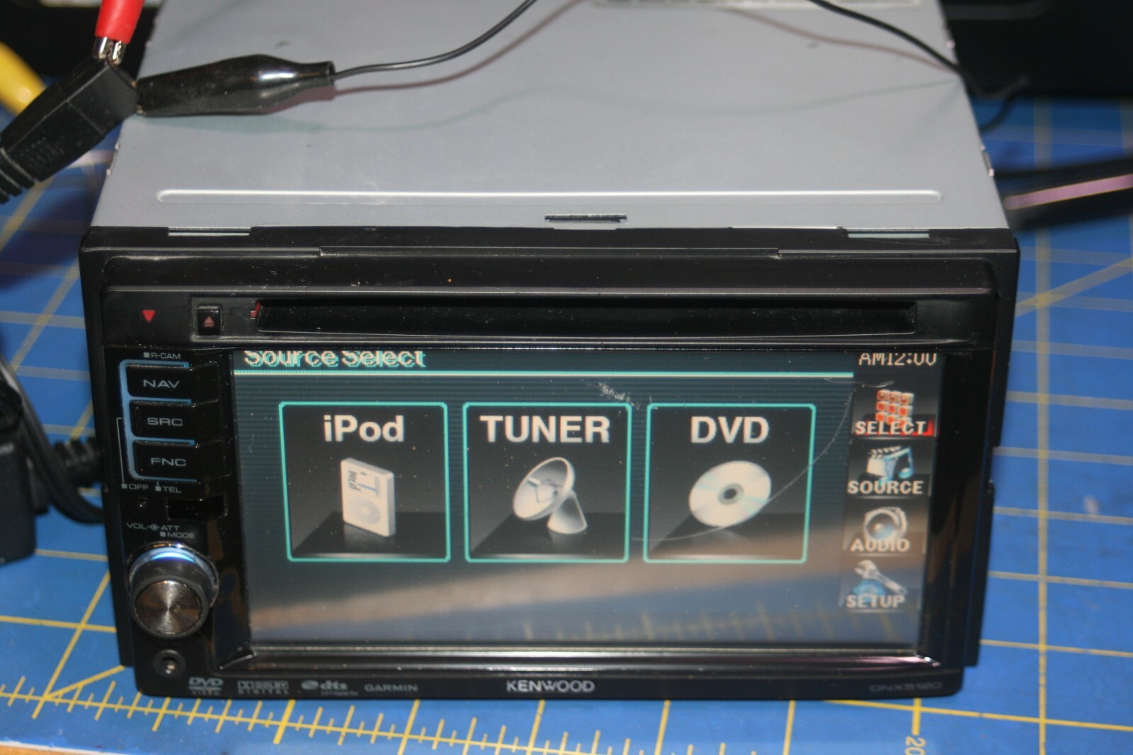 Kenwood DNX5120 Navigation Receiver – Double DIN CD, DVD, XM, Bluetooth