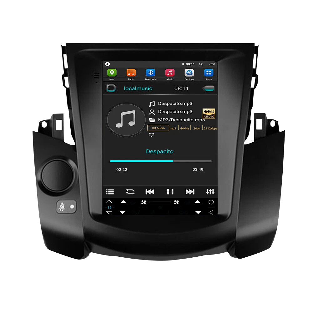 Tesla Screen Android 13 Car Radio GPS Player Stereo For Toyota RAV4 2008-2012 BT