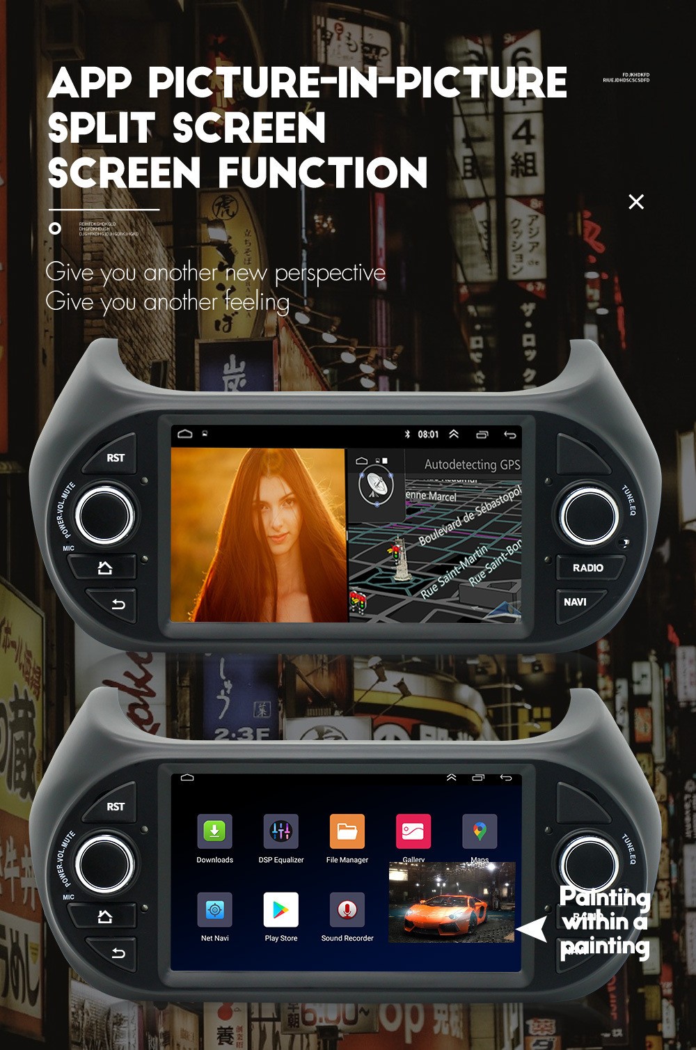 Fit For Fiat Fiorino 2008-2017 For Carplay Radio Stereo 7in Android 14 GPS 4+32G