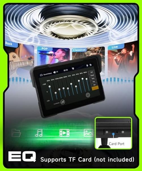 Motorcycle CarPlay Screen Portable Wireless Carplay Android Auto for 7 Inch