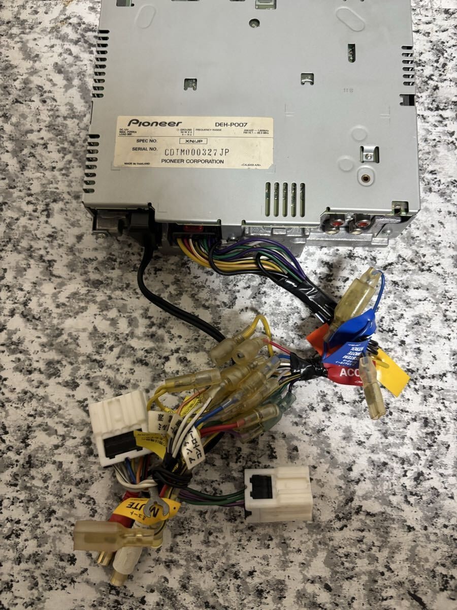 Pioneer Carrozzeria DEH-P007 CD Player MP3 DSP MOS FET 50Wx4 Car Audio Tested