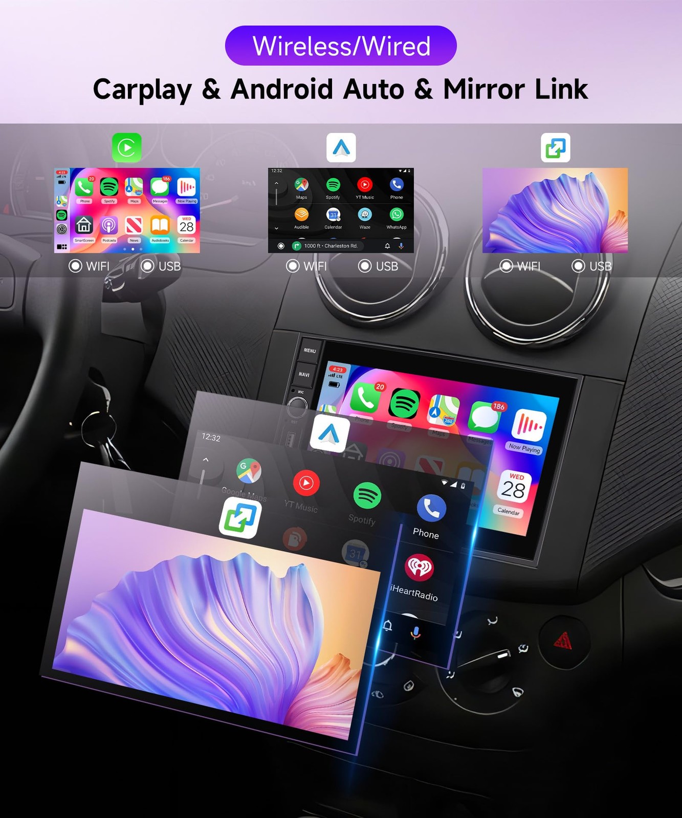 4Core2G+64G Android Car Radio Stereo for Ford F150 F250 F350 E250 E350 2004-2014