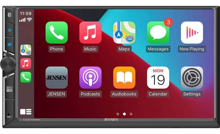NEW Jensen CAR723W Digital Media Stereo, 2DIN, Wireless CarPlay/Android Auto