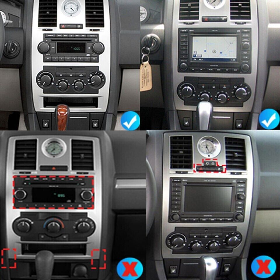Car Radio Stereo For Chrysler 300C 2005-2010 Android 12 Carplay GPS Navi Player