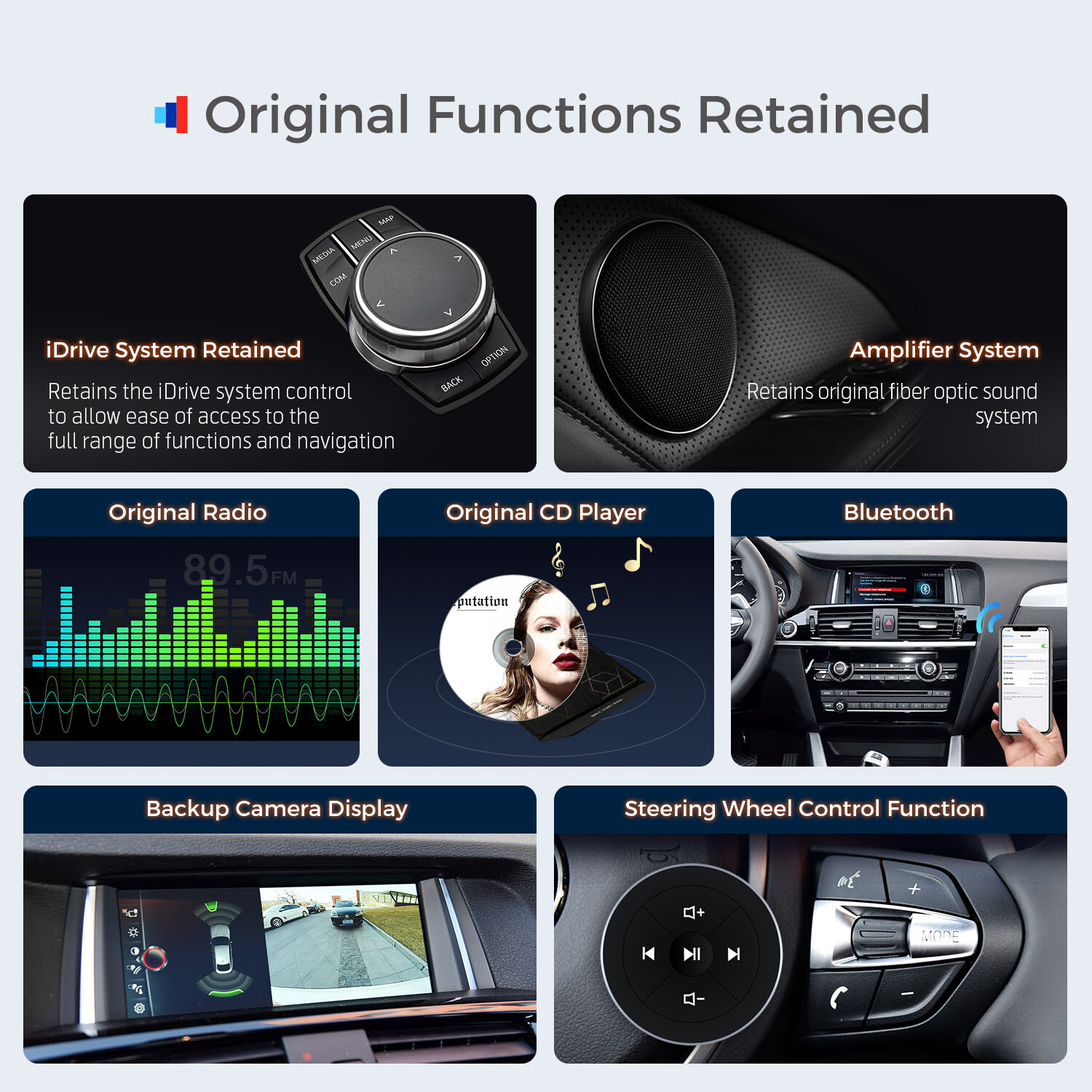 8-Core Android 14 4+64GB Car Play Stereo GPS Navi WIFI For BMW X3 F25 X4 F26 EVO