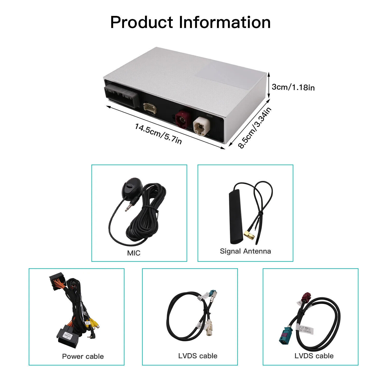 Carplay Android Auto Interface For Volkswagen Touareg RNS850 System 2010-2018 US