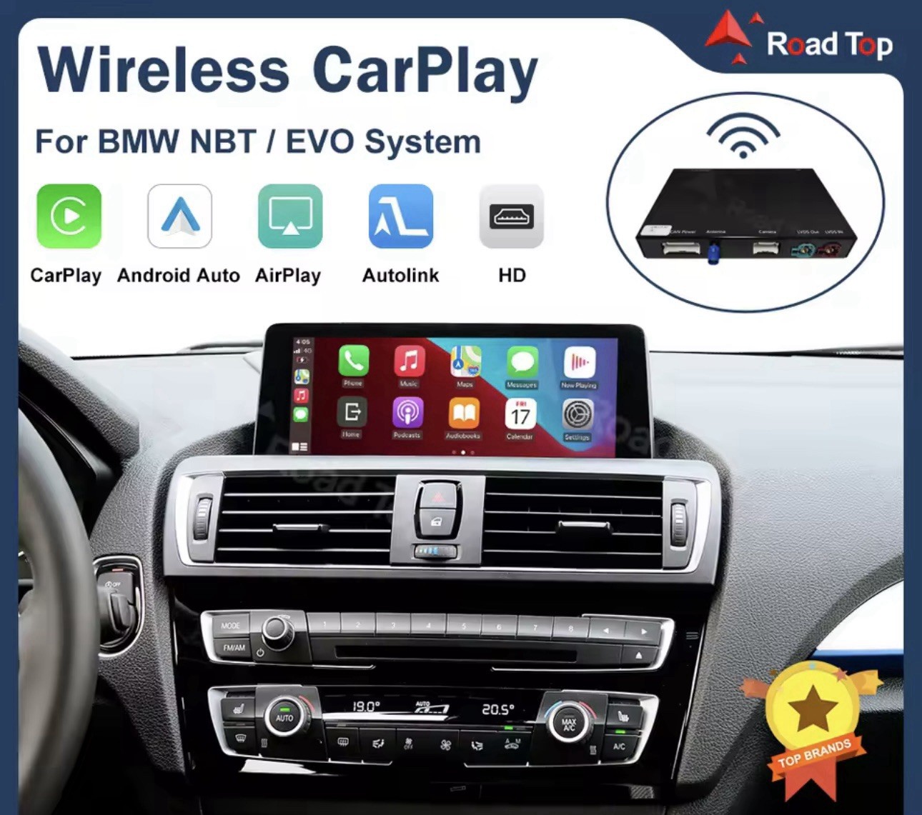Add Carplay Or Android Auto to Original Factory Screen No Screen Not Included