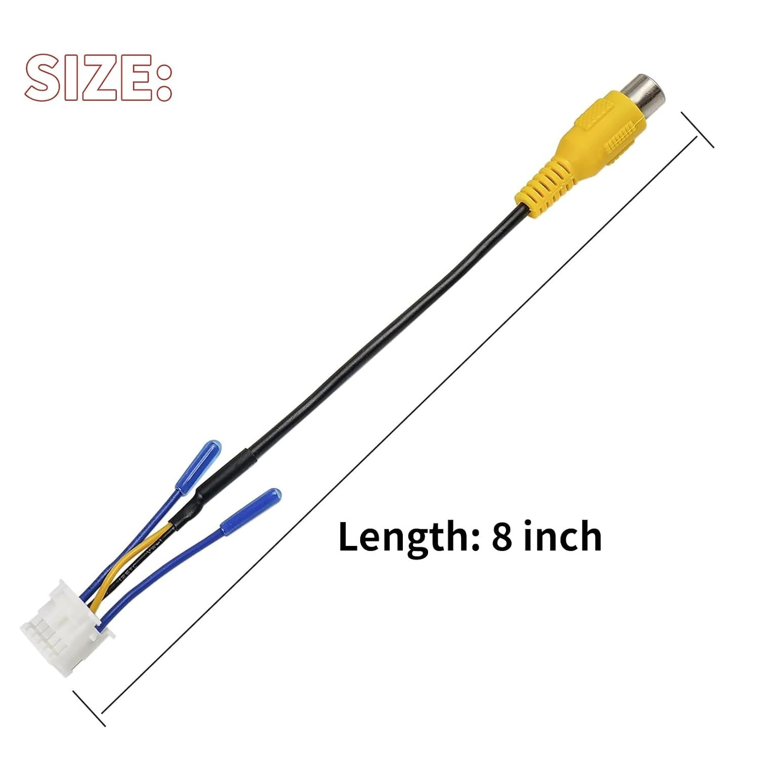 Android Car Stereo Radio RCA Plug With 10 Pin Rearview Backup Camera RCA Video