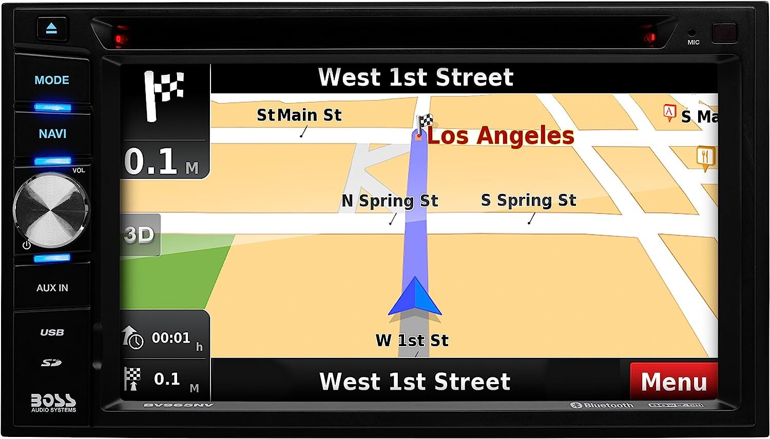 BOSS Audio 6.5″ LCD Car GPS Navigation Bluetooth Audio/Calling, Receiver (Used)