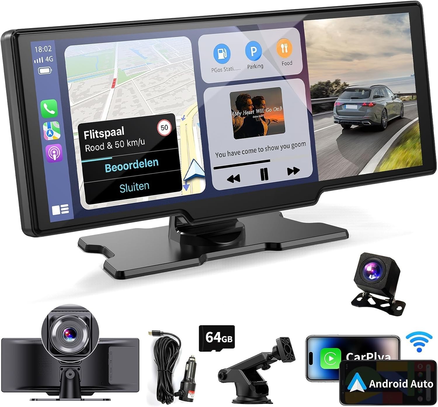 10.26Inch Carplay & Android Auto Car Screen – GPS, Bluetooth